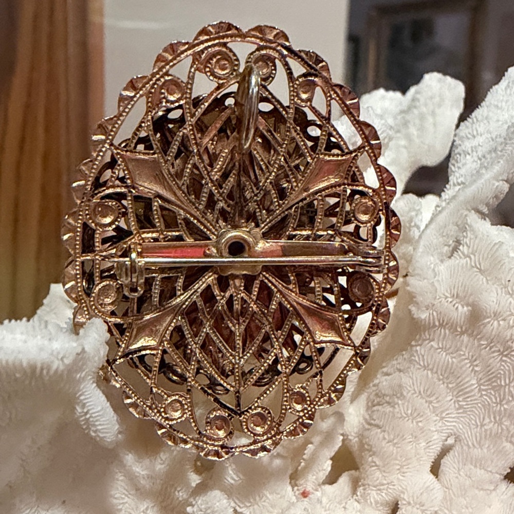 Vintage Turquoise Brooch - Picture 2 of 3